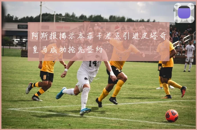 阿斯报揭示本菲卡差点引进皮塔奇皇马成功抢先签约